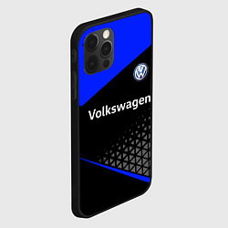 Чехол для iPhone 12 Pro Max Фольцваген - blue uniform, цвет: 3D-черный — фото 2