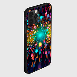 Чехол для iPhone 12 Pro Max Палочная абстракция, цвет: 3D-черный — фото 2