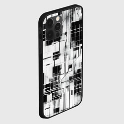 Чехол для iPhone 12 Pro Max Кибер Сетка гранж, цвет: 3D-черный — фото 2