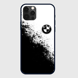 Чехол для iPhone 12 Pro Max BMW - black and white, цвет: 3D-черный