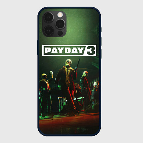 Чехол iPhone 12 Pro Max Грабители Payday 3 / 3D-Черный – фото 1