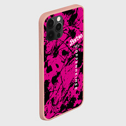 Чехол для iPhone 12 Pro Max Barbie vs Oppenheimer - meme - abstraction, цвет: 3D-светло-розовый — фото 2