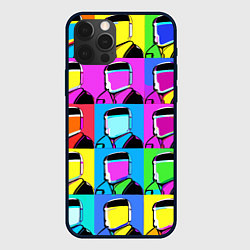 Чехол для iPhone 12 Pro Max Pop art - abstraction - vogue, цвет: 3D-черный
