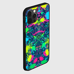 Чехол для iPhone 12 Pro Max Colorful blots - expressionism - vogue, цвет: 3D-черный — фото 2
