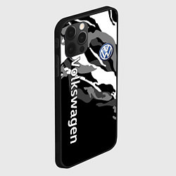 Чехол для iPhone 12 Pro Max Фольцваген - белый камуфляж, цвет: 3D-черный — фото 2