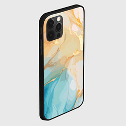 Чехол для iPhone 12 Pro Max Янтарь и бирюза, цвет: 3D-черный — фото 2