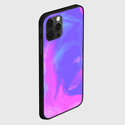 Чехол для iPhone 12 Pro Max Сиреневая абстракция, цвет: 3D-черный — фото 2