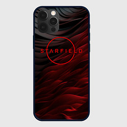 Чехол для iPhone 12 Pro Max Starfield logo abstract, цвет: 3D-черный
