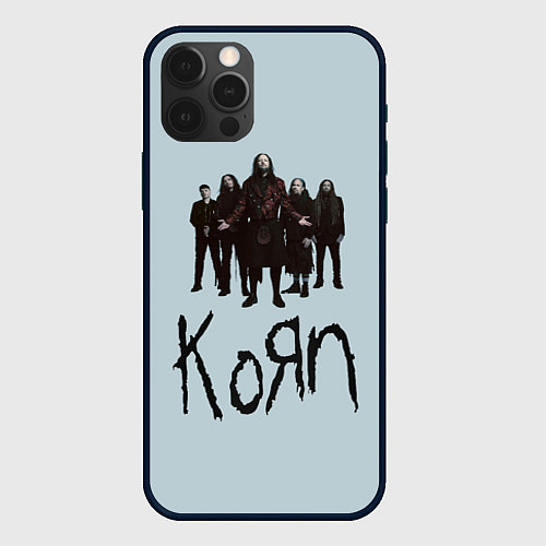 Чехол iPhone 12 Pro Max Korn band / 3D-Черный – фото 1