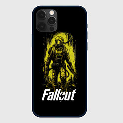 Чехол для iPhone 12 Pro Max Fallout green style, цвет: 3D-черный