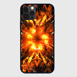 Чехол для iPhone 12 Pro Max Fire abstract, цвет: 3D-черный