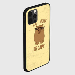 Чехол для iPhone 12 Pro Max Dont worry, цвет: 3D-черный — фото 2