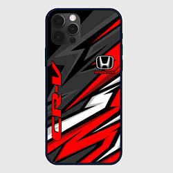 Чехол для iPhone 12 Pro Max Honda - CR-V - геометрия, цвет: 3D-черный