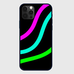 Чехол iPhone 12 Pro Max Абстракция три полосы