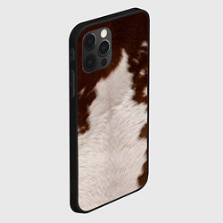 Чехол для iPhone 12 Pro Max Текстура коровы, цвет: 3D-черный — фото 2