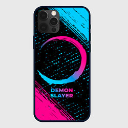 Чехол iPhone 12 Pro Max Demon Slayer - neon gradient