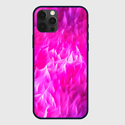 Чехол для iPhone 12 Pro Max Pink texture, цвет: 3D-черный