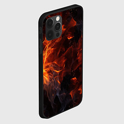 Чехол для iPhone 12 Pro Max Огонь и искры, цвет: 3D-черный — фото 2