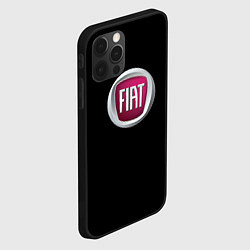 Чехол для iPhone 12 Pro Max Fiat sport pro, цвет: 3D-черный — фото 2