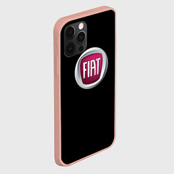Чехол для iPhone 12 Pro Max Fiat sport pro, цвет: 3D-светло-розовый — фото 2