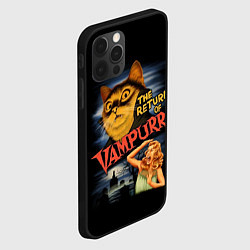 Чехол для iPhone 12 Pro Max Кот вампир, цвет: 3D-черный — фото 2