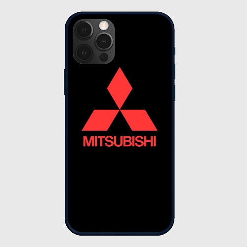 Чехол iPhone 12 Pro Max Mitsubishi sportcar / 3D-Черный – фото 1