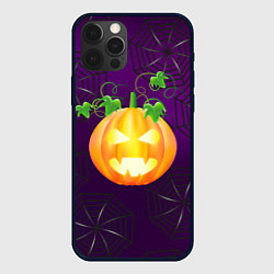 Чехол для iPhone 12 Pro Max Зловещая тыква, цвет: 3D-черный