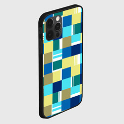 Чехол для iPhone 12 Pro Max Ретро квадраты, цвет: 3D-черный — фото 2