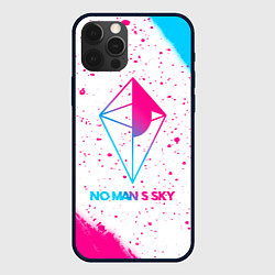 Чехол для iPhone 12 Pro Max No Mans Sky neon gradient style, цвет: 3D-черный