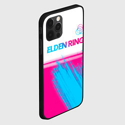 Чехол для iPhone 12 Pro Max Elden Ring neon gradient style: символ сверху, цвет: 3D-черный — фото 2