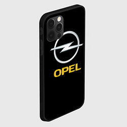 Чехол для iPhone 12 Pro Max Opel sport car, цвет: 3D-черный — фото 2