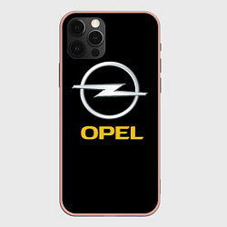 Чехол для iPhone 12 Pro Max Opel sport car, цвет: 3D-светло-розовый