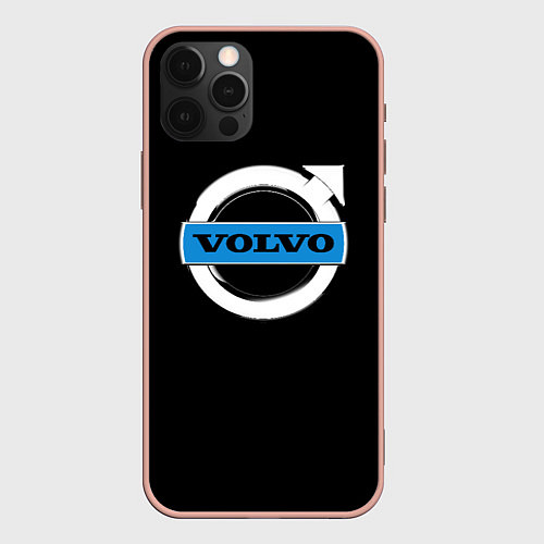 Чехол iPhone 12 Pro Max Volvo sport car / 3D-Светло-розовый – фото 1
