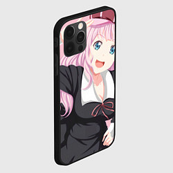 Чехол для iPhone 12 Pro Max Kaguya sama wa Kokurasetai Чика Фудживара, цвет: 3D-черный — фото 2