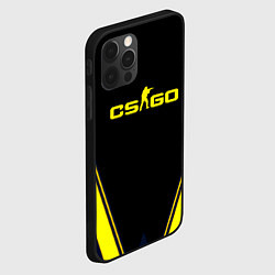 Чехол для iPhone 12 Pro Max Cs go sport geometry, цвет: 3D-черный — фото 2