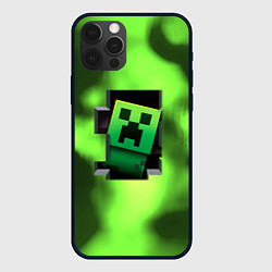 Чехол для iPhone 12 Pro Max Creeper acid, цвет: 3D-черный