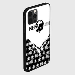 Чехол для iPhone 12 Pro Max Евангелион логотип Nerv anime, цвет: 3D-черный — фото 2