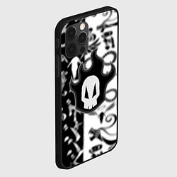 Чехол для iPhone 12 Pro Max Bleach logo blur anime black, цвет: 3D-черный — фото 2