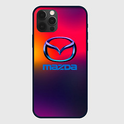 Чехол для iPhone 12 Pro Max Mazda gradient, цвет: 3D-черный
