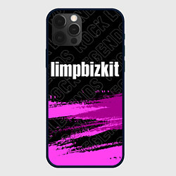 Чехол для iPhone 12 Pro Max Limp Bizkit rock legends: символ сверху, цвет: 3D-черный