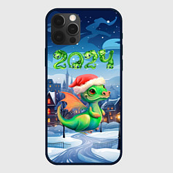 Чехол для iPhone 12 Pro Max Милый дракончик 2024, цвет: 3D-черный