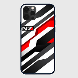 Чехол для iPhone 12 Pro Max Mass effect - white uniform n7, цвет: 3D-черный