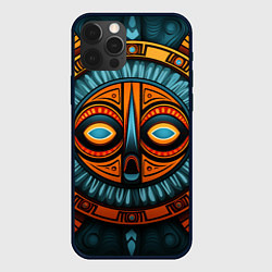 Чехол для iPhone 12 Pro Max Орнамент в африканском стиле, цвет: 3D-черный