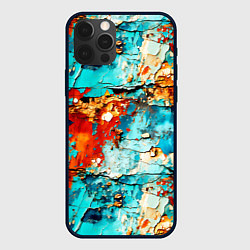 Чехол для iPhone 12 Pro Max Голубая ржавчина, цвет: 3D-черный