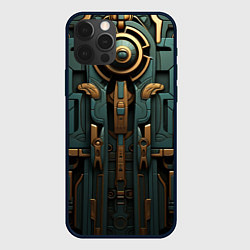 Чехол для iPhone 12 Pro Max Абстрактный узор в египетском стиле, цвет: 3D-черный