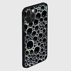 Чехол для iPhone 12 Pro Max Пузыри и отражение, цвет: 3D-черный — фото 2