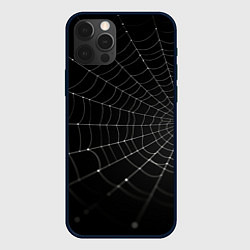 Чехол для iPhone 12 Pro Max Паутина на черном фоне, цвет: 3D-черный