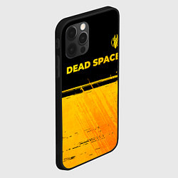 Чехол для iPhone 12 Pro Max Dead Space - gold gradient посередине, цвет: 3D-черный — фото 2