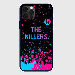 Чехол для iPhone 12 Pro Max The Killers - neon gradient посередине, цвет: 3D-черный