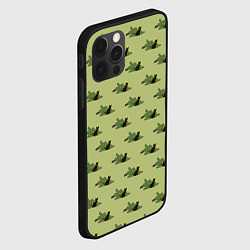 Чехол для iPhone 12 Pro Max Черный кот в гирлянде уронил елку, цвет: 3D-черный — фото 2